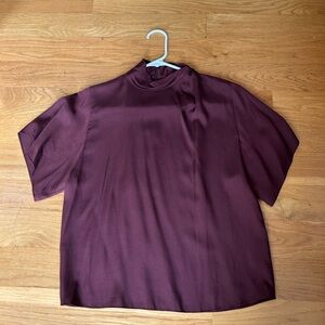 Vince Deep Burgundy Blouse